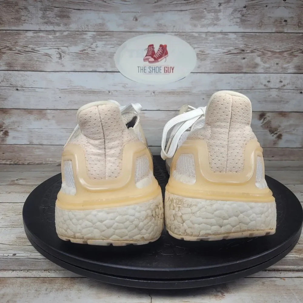adidas Ultraboost 19.5 DNA Sneakers Womens 9 White Knit Breathable Running Shoes